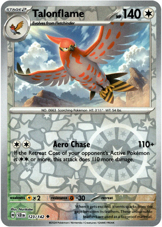 Talonflame - 123/142 (Scarlet & Violet: Stellar Crown) Uncommon - Reverse Holo