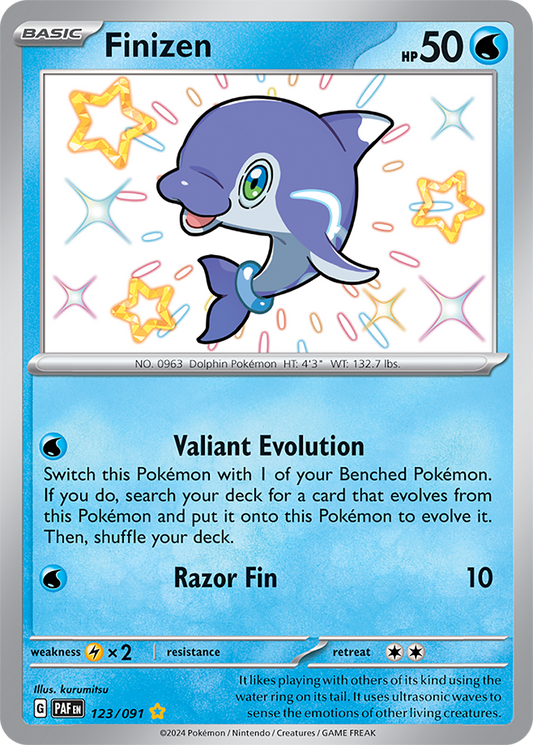 Finizen 123/091 (Scarlet & Violet: Paldean Fates) Shiny Rare