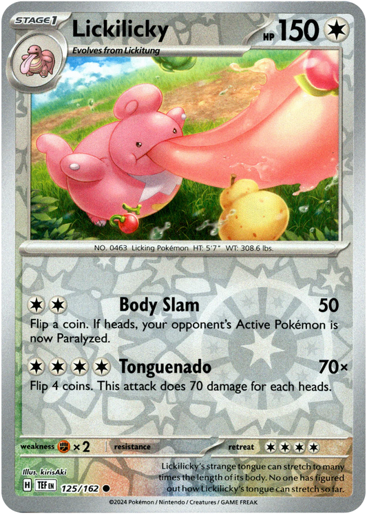 Lickilicky 125/162 (Scarlet & Violet: Temporal Forces) Common - Reverse Holo