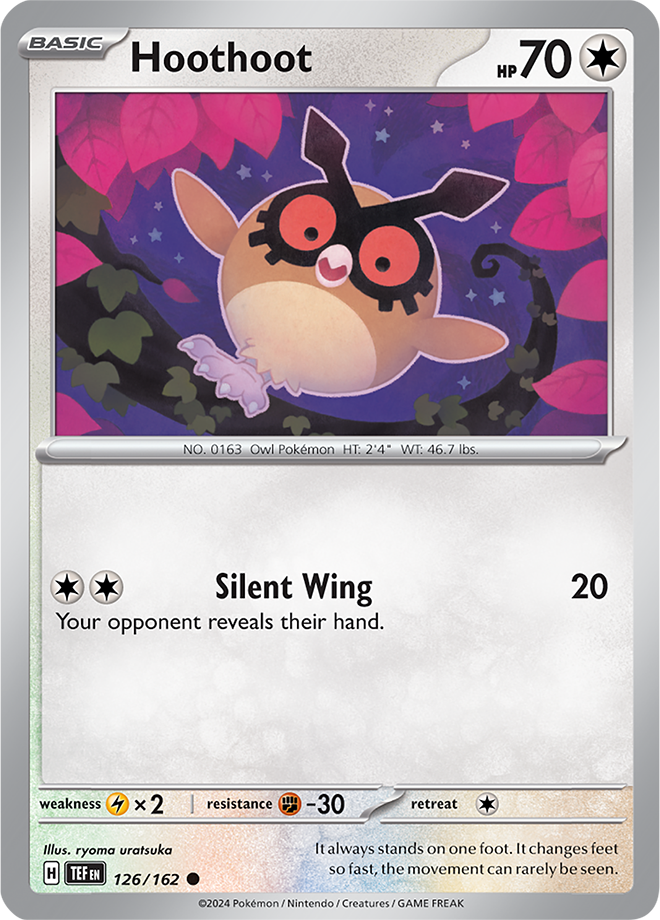 Hoothoot 126/162 (Scarlet & Violet: Temporal Forces) Common