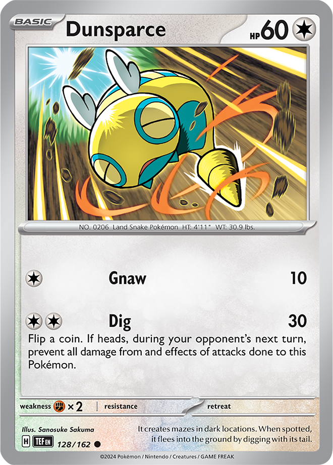 Dunsparce 128/162 (Scarlet & Violet: Temporal Forces) Common