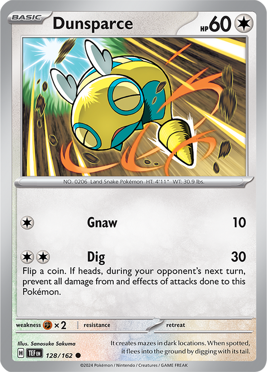 Dunsparce 128/162 (Scarlet & Violet: Temporal Forces) Common