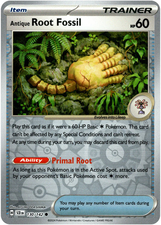 Root Fossil - 130/142 (Scarlet & Violet: Stellar Crown) Common - Reverse Holo