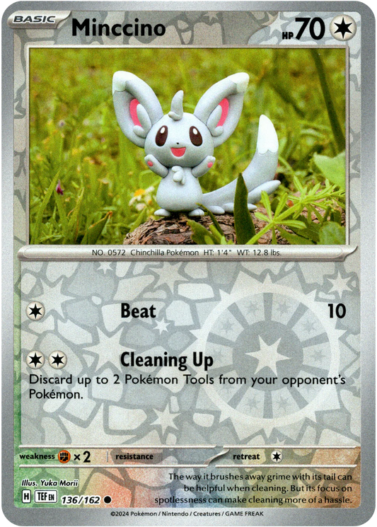 Minccino 136/162 (Scarlet & Violet: Temporal Forces) Common - Reverse Holo