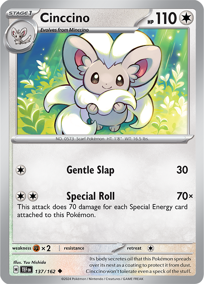 Cinccino 137/162 (Scarlet & Violet: Temporal Forces) Uncommon