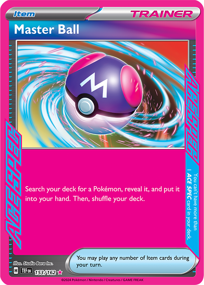 Master Ball 153/162 (Scarlet & Violet: Temporal Forces) ACE SPEC Rare