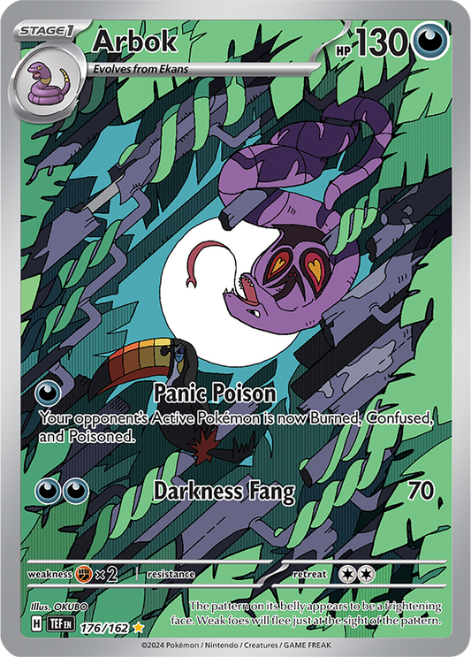 Arbok 176/162 (Scarlet & Violet: Temporal Forces) Illustration Rare