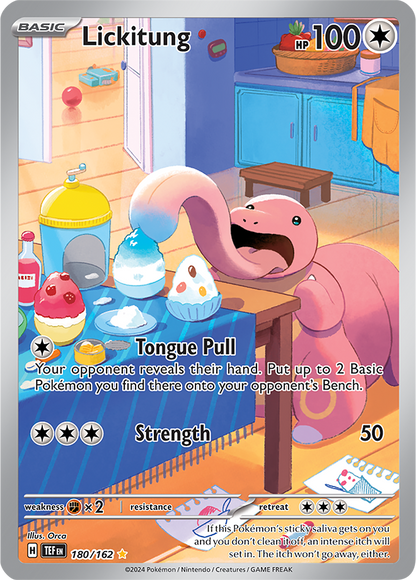 Lickitung 180/162 (Scarlet & Violet: Temporal Forces) Illustration Rare