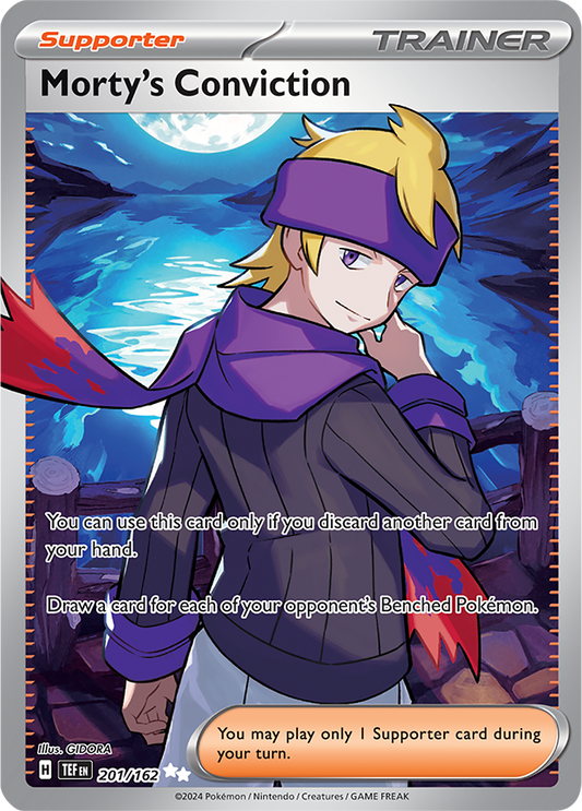 Morty's Conviction 201/162 (Scarlet & Violet: Temporal Forces) Ultra Rare