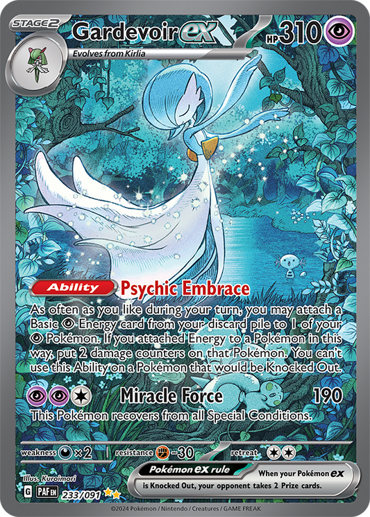 Gardevoir EX 233/091 (Scarlet & Violet: Paldean Fates) Special Illustration Rare