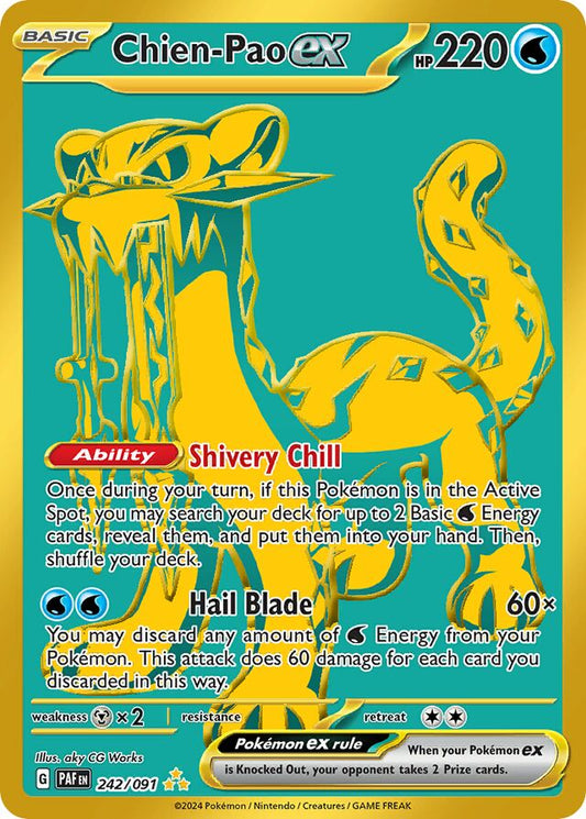 Chien-Pao EX 242/091 (Scarlet & Violet: Paldean Fates) Hyper Rare