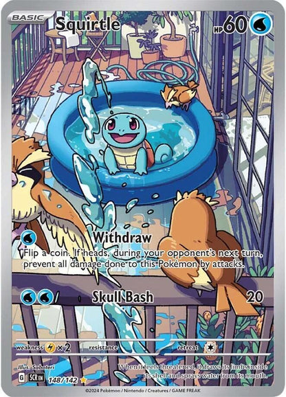 Squirtle - 148/142 (Scarlet & Violet: Stellar Crown) Illustration Rare