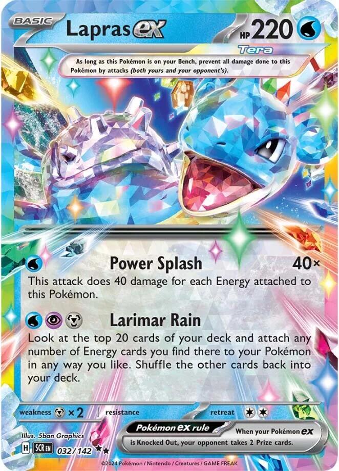 Lapras EX - 032/142 (Scarlet & Violet: Stellar Crown) Double Rare