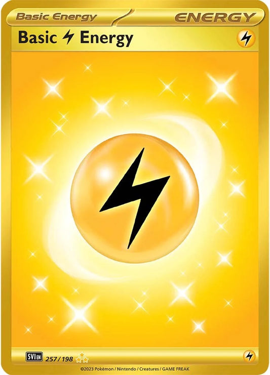 Energía Eléctrica /  - Basic Lightning Energy - Secret Rare 257/198 EN