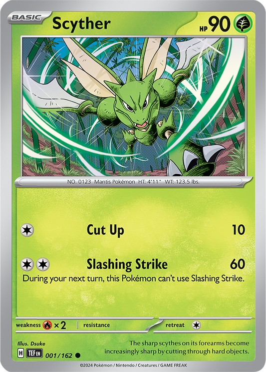 Scyther 001/162 (Scarlet & Violet: Temporal Forces) Common