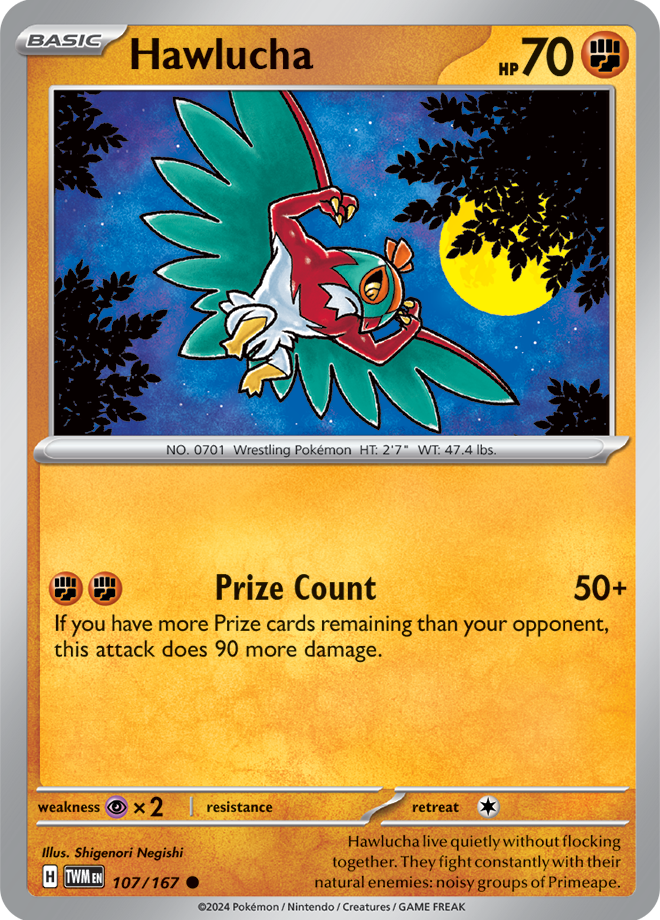 Hawlucha 100/167 (Scarlet & Violet: Twilight Masquerade) Common