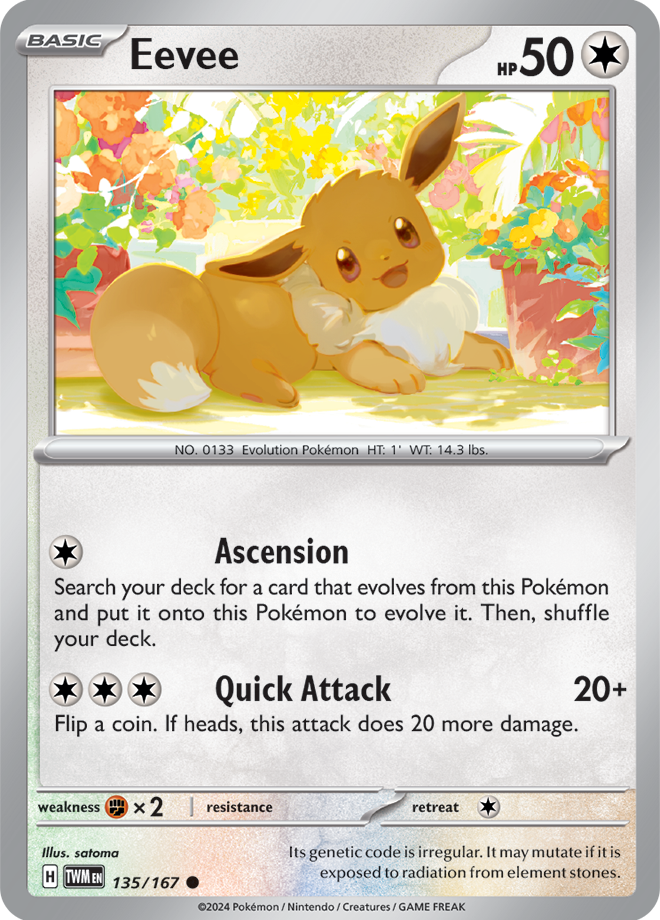 Eevee 135/167 (Scarlet & Violet: Twilight Masquerade) Common