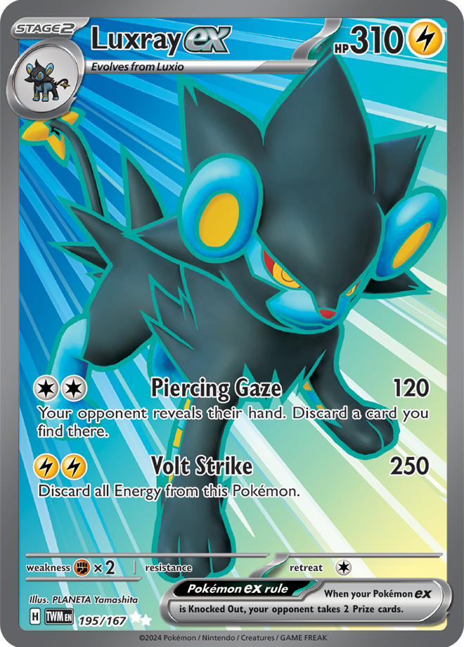 Luxray EX 195/167 (Scarlet & Violet: Twilight Masquerade) Ultra Rare