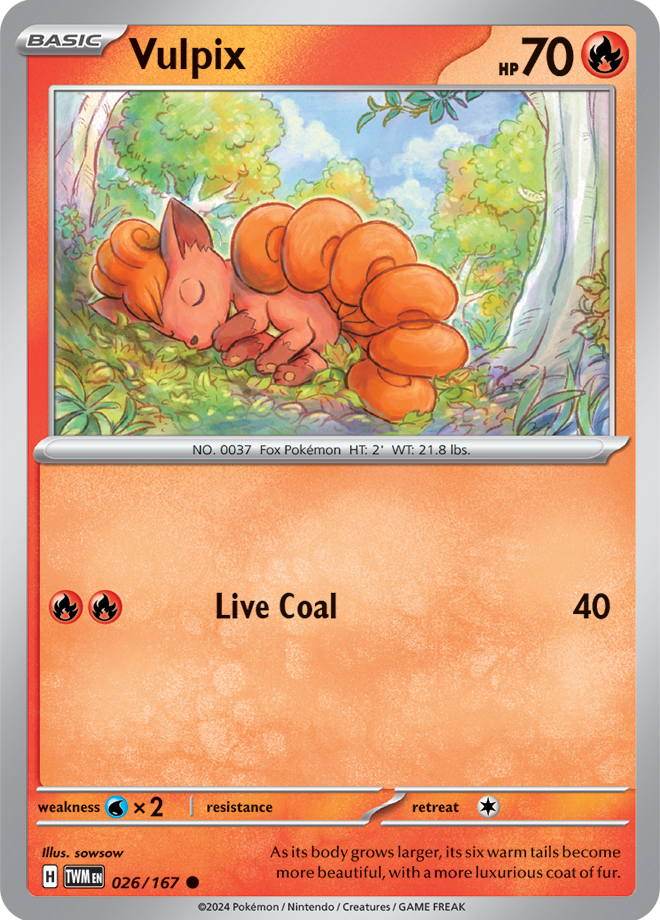 Vulpix 026/167 (Scarlet & Violet: Twilight Masquerade) Common