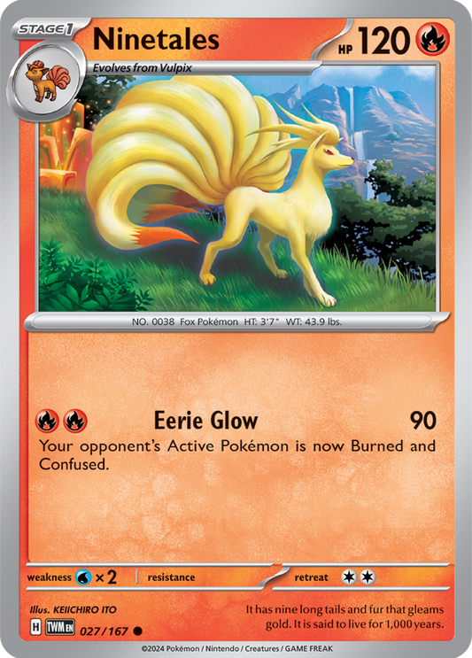 Ninetales 027/167 (Scarlet & Violet: Twilight Masquerade) Common