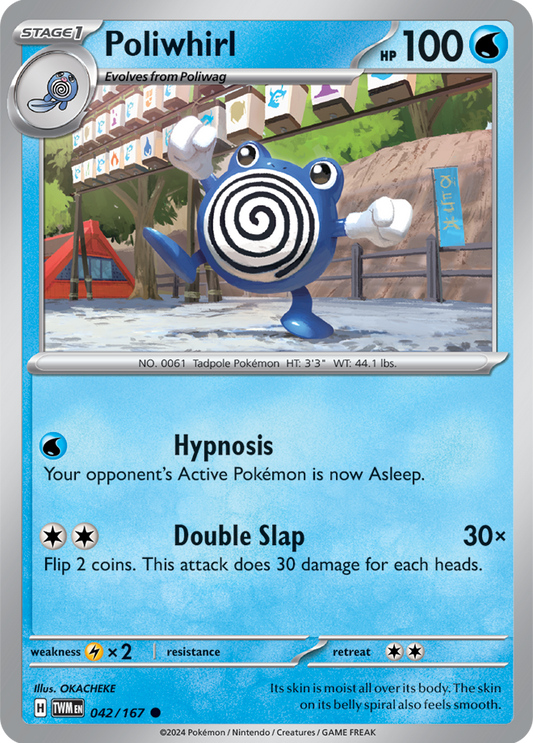 Poliwhirl 042/167 (Scarlet & Violet: Twilight Masquerade) Common