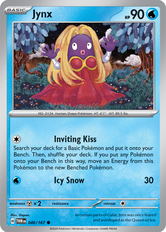 Jynx 046/167 (Scarlet & Violet: Twilight Masquerade) Common