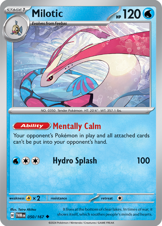 Milotic 050/167 (Scarlet & Violet: Twilight Masquerade) Uncommon