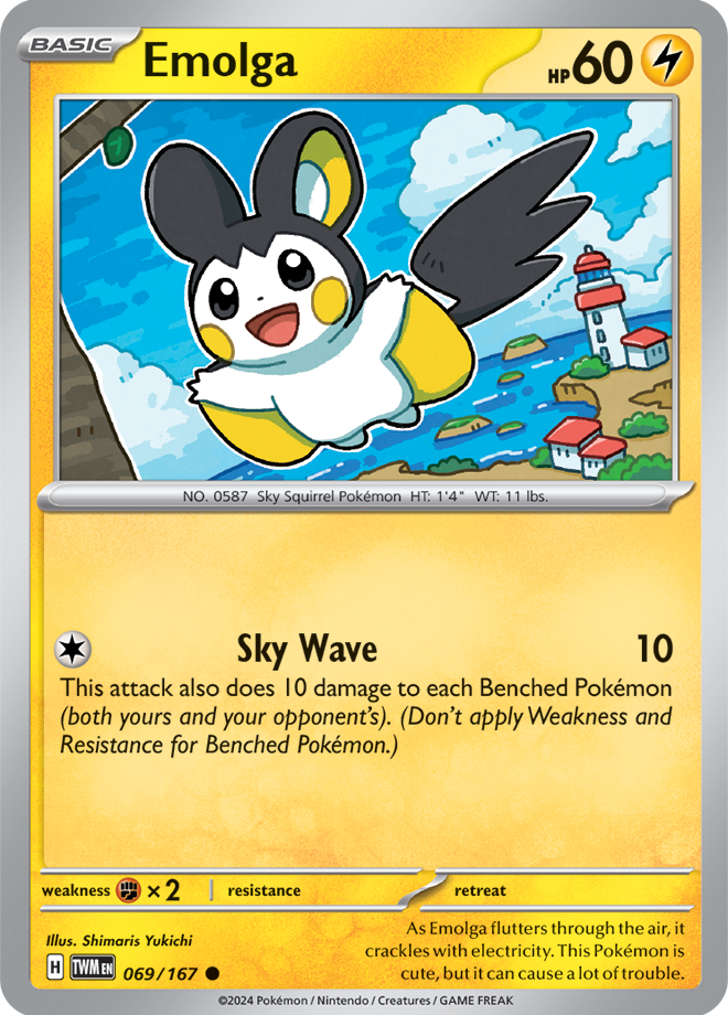 Emolga 069/167 (Scarlet & Violet: Twilight Masquerade) Common