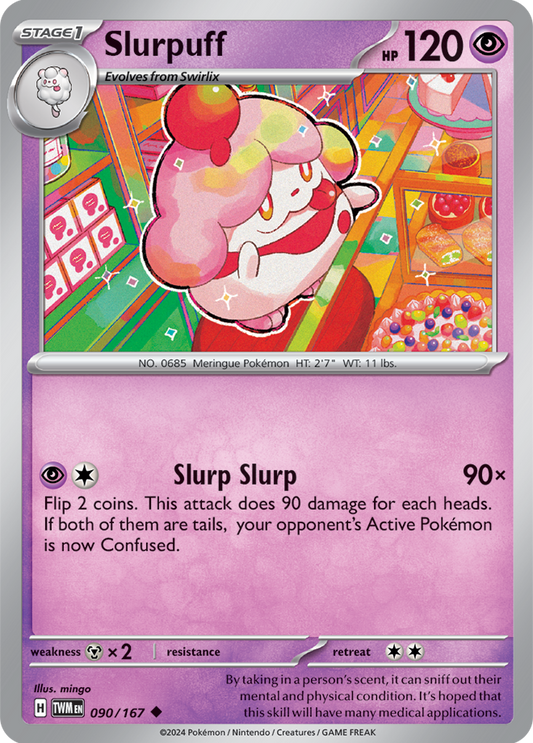 Slurpuff 090/167 (Scarlet & Violet: Twilight Masquerade) Uncommon