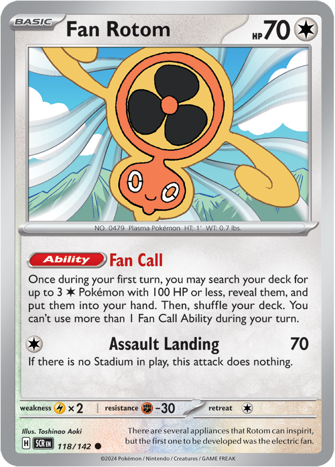 Fan Rotom - 118/142 (Scarlet & Violet: Stellar Crown) Common