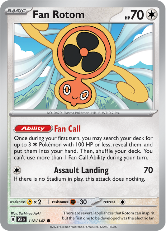 Fan Rotom - 118/142 (Scarlet & Violet: Stellar Crown) Common