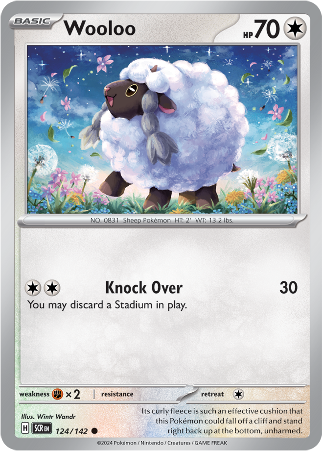 Wooloo - 124/142 (Scarlet & Violet: Stellar Crown) Common