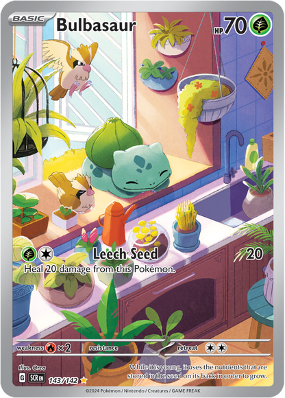 Bulbasaur - 143/142 (Scarlet & Violet: Stellar Crown) Illustration Rare