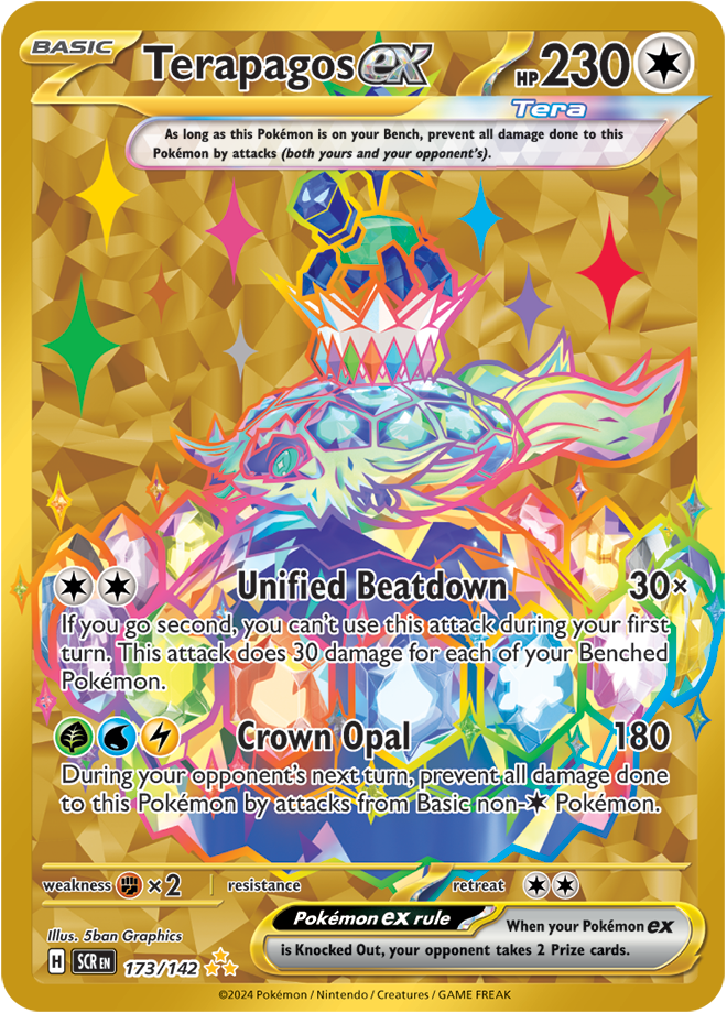 Terapagos EX - 173/142 (Scarlet & Violet: Stellar Crown) Hyper Rare