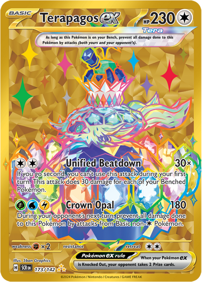 Terapagos EX - 173/142 (Scarlet & Violet: Stellar Crown) Hyper Rare