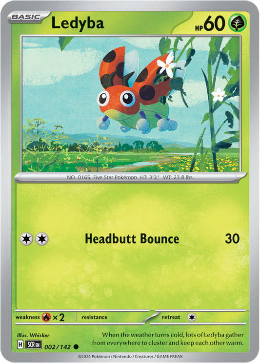 Ledyba - 002/142 (Scarlet & Violet: Stellar Crown) Common