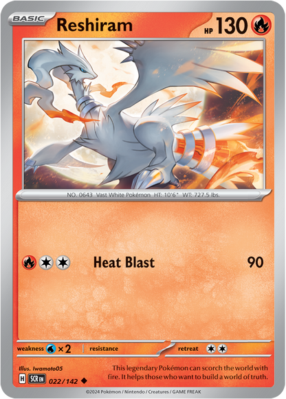 Reshiram - 021/142 (Scarlet & Violet: Stellar Crown) Uncommon