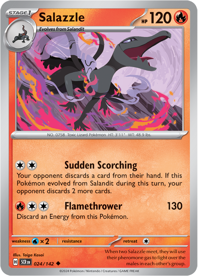 Salazzle - 024/142 (Scarlet & Violet: Stellar Crown) Uncommon