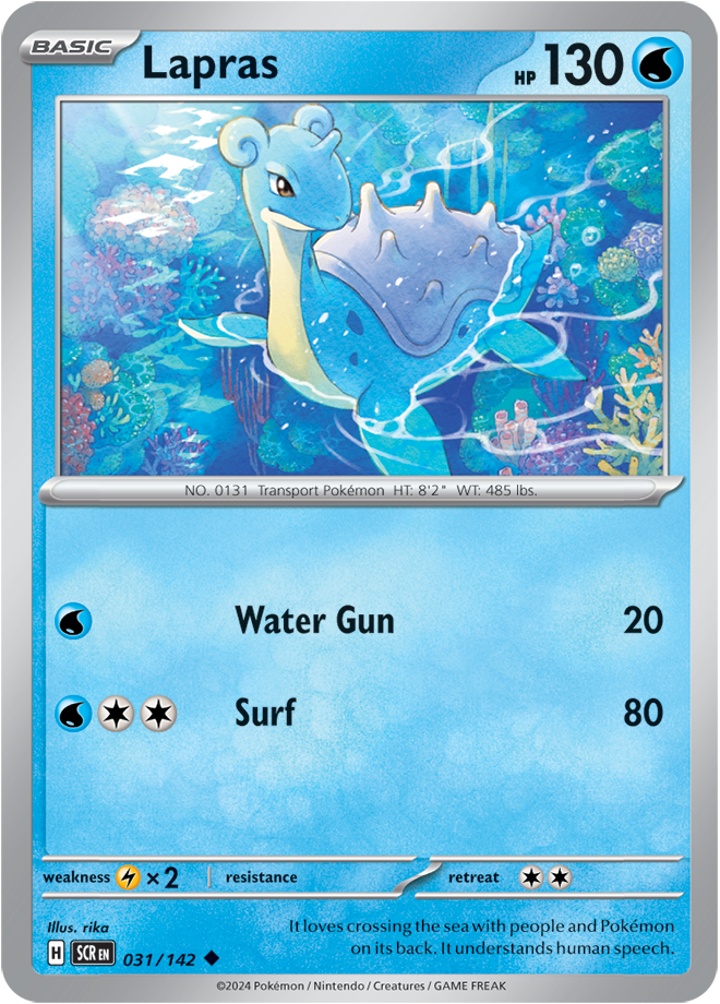 Lapras - 031/142 (Scarlet & Violet: Stellar Crown) Uncommon