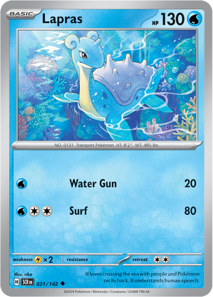 Lapras - 031/142 (Scarlet & Violet: Stellar Crown) Uncommon