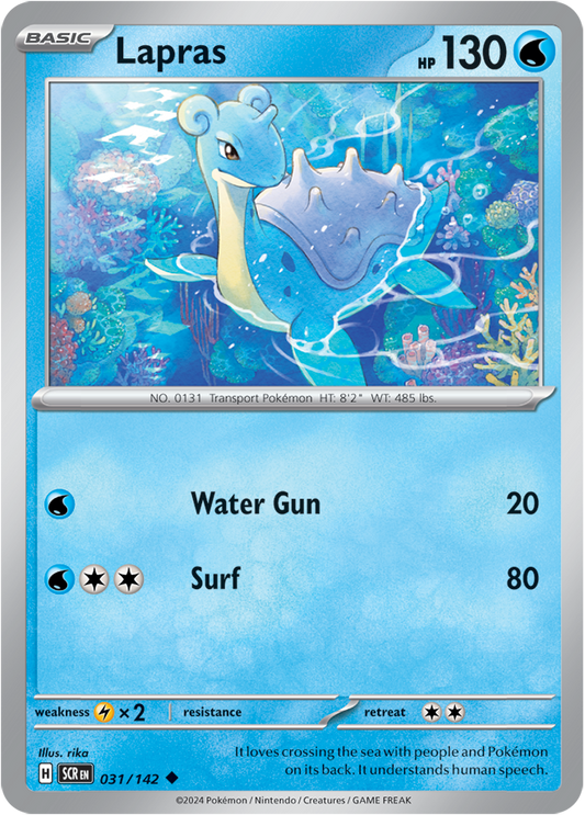 Lapras - 031/142 (Scarlet & Violet: Stellar Crown) Uncommon