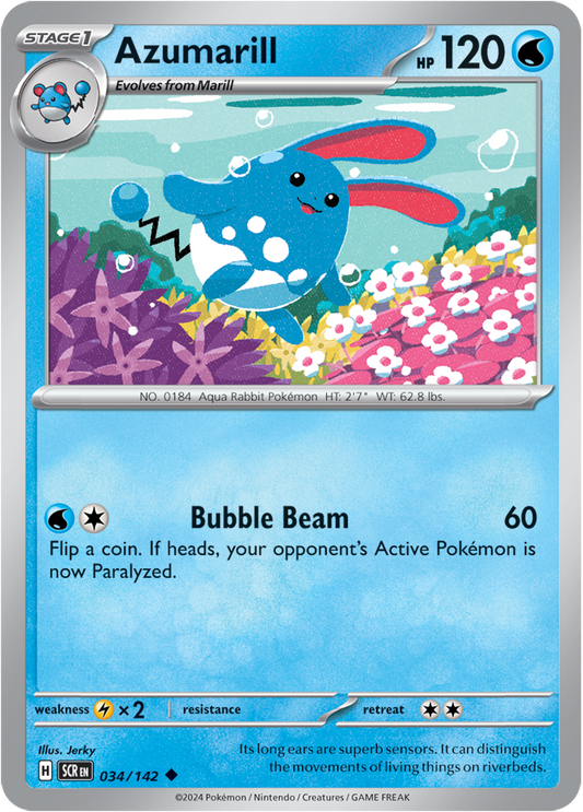 Azumarill - 034/142 (Scarlet & Violet: Stellar Crown) Uncommon