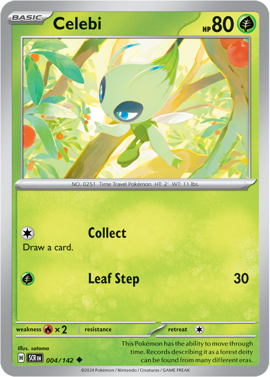 Celebi - 004/142 (Scarlet & Violet: Stellar Crown) Uncommon