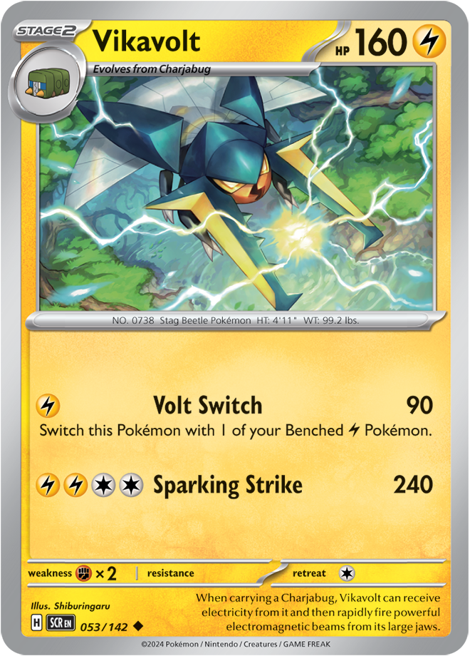 Vikavolt - 053/142 (Scarlet & Violet: Stellar Crown) Uncommon