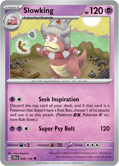 Slowking - 058/142 (Scarlet & Violet: Stellar Crown) Uncommon