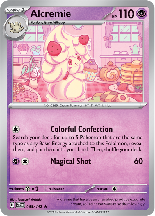 Alcremie - 065/142 (Scarlet & Violet: Stellar Crown) Rare Holo