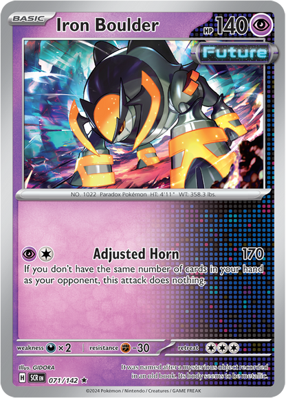 Iron Boulder - 071/142 (Scarlet & Violet: Stellar Crown) Rare Holo