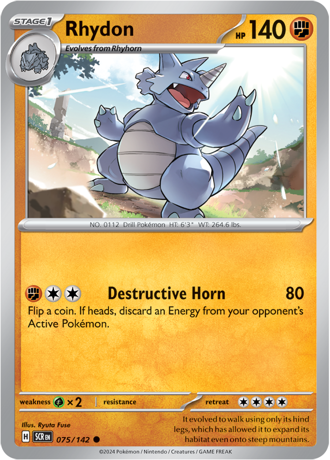 Rhydon - 075/142 (Scarlet & Violet: Stellar Crown) Common