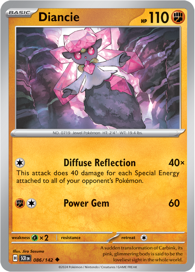 Diancie - 086/142 (Scarlet & Violet: Stellar Crown) Uncommon