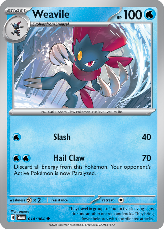 Weavile 014/064 (Scarlet & Violet: Shrouded Fable) Uncommon